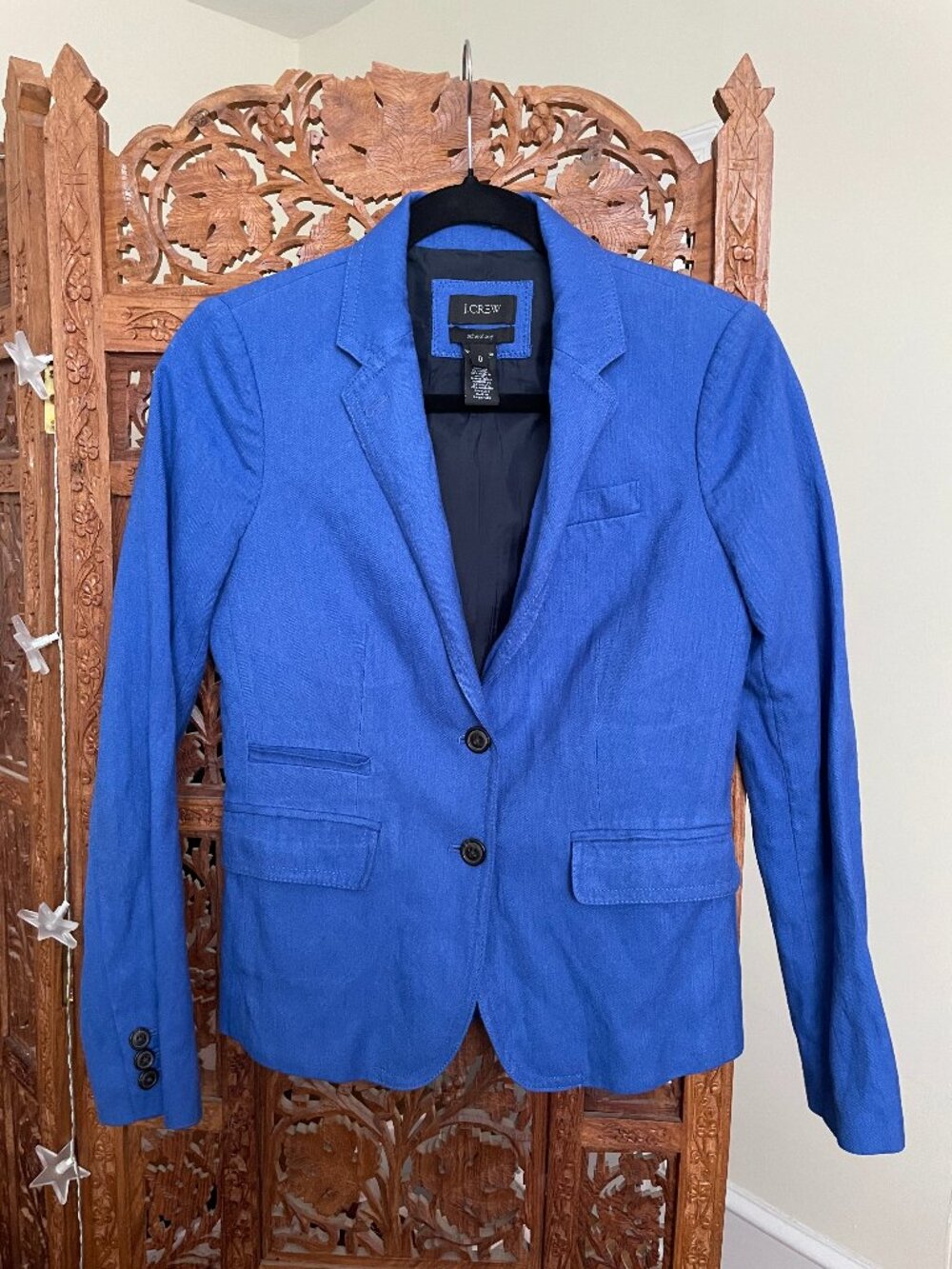 JCrew Schoolboy Women's Blazer Size 0 Bold Blue Color